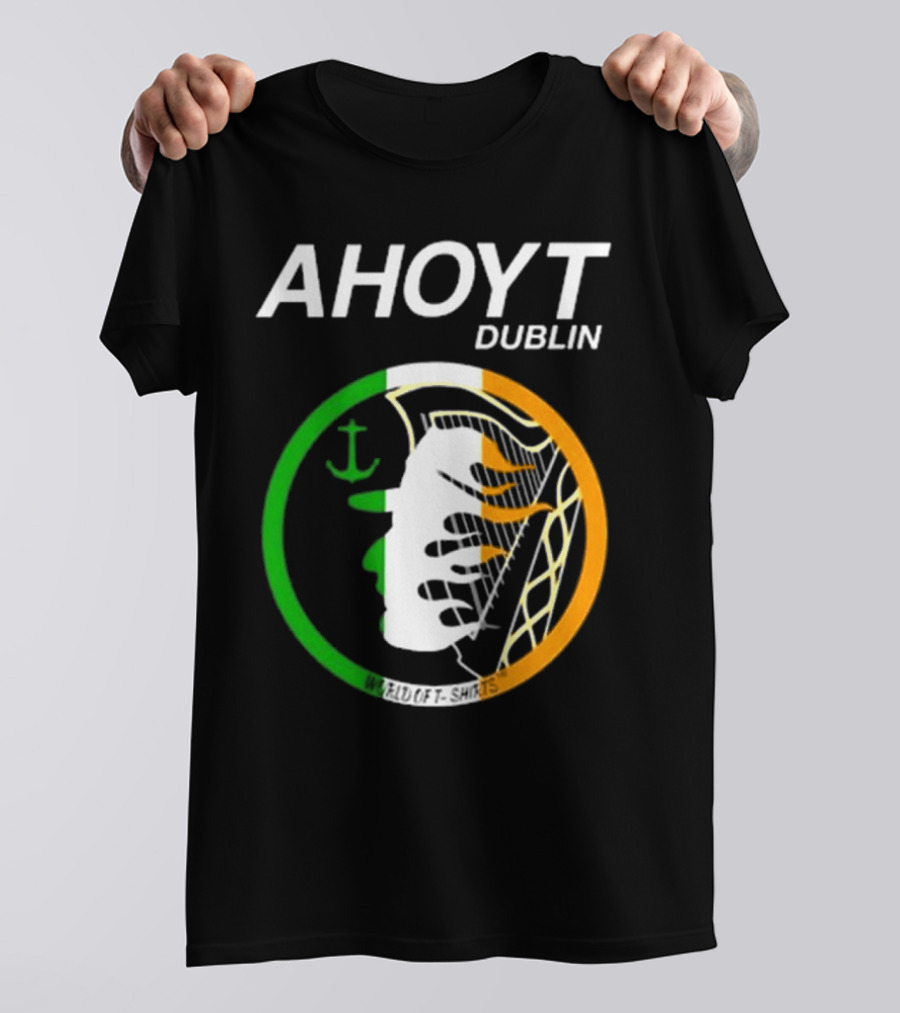 AHOYT Dublin Anchor Emblem Irish Tricolor T-Shirt