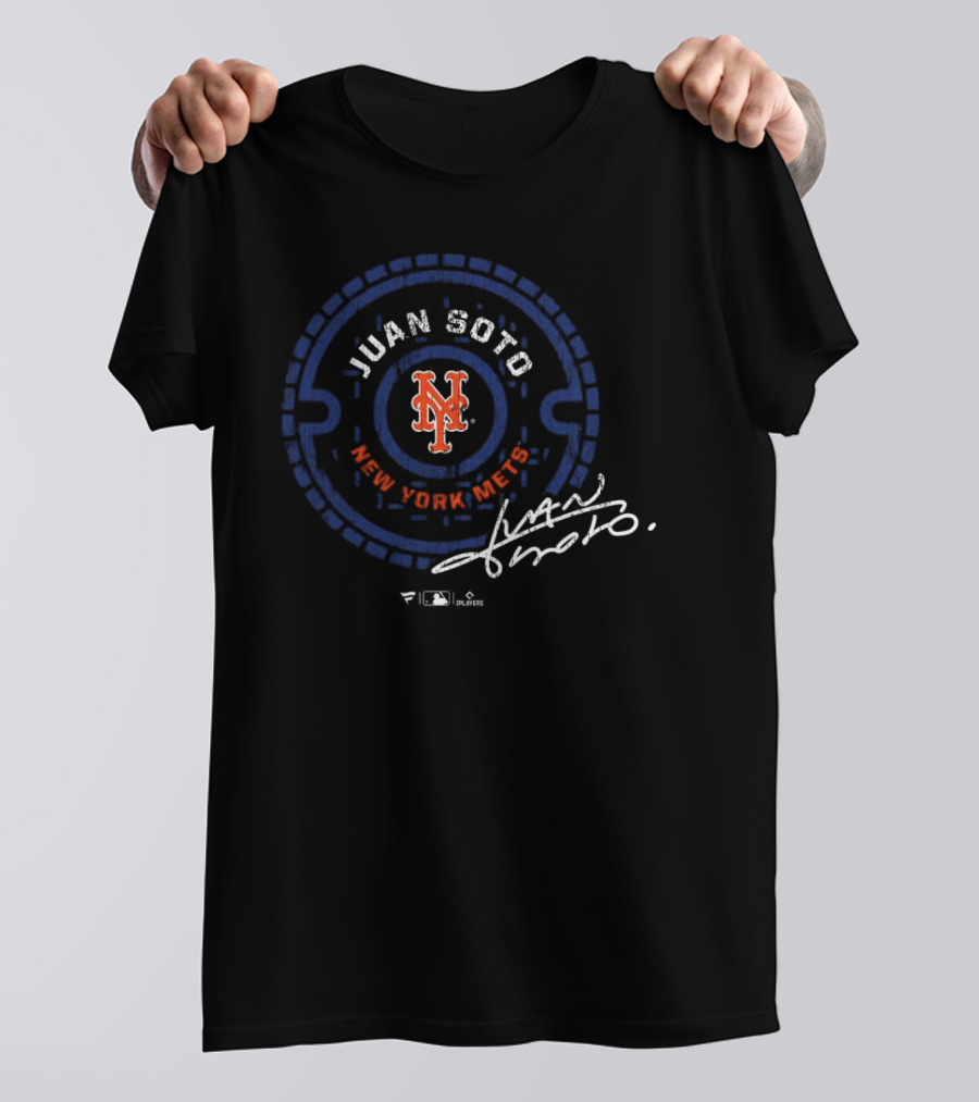 Juan Soto New York Mets MLB Logo Signature Players T-Shirt