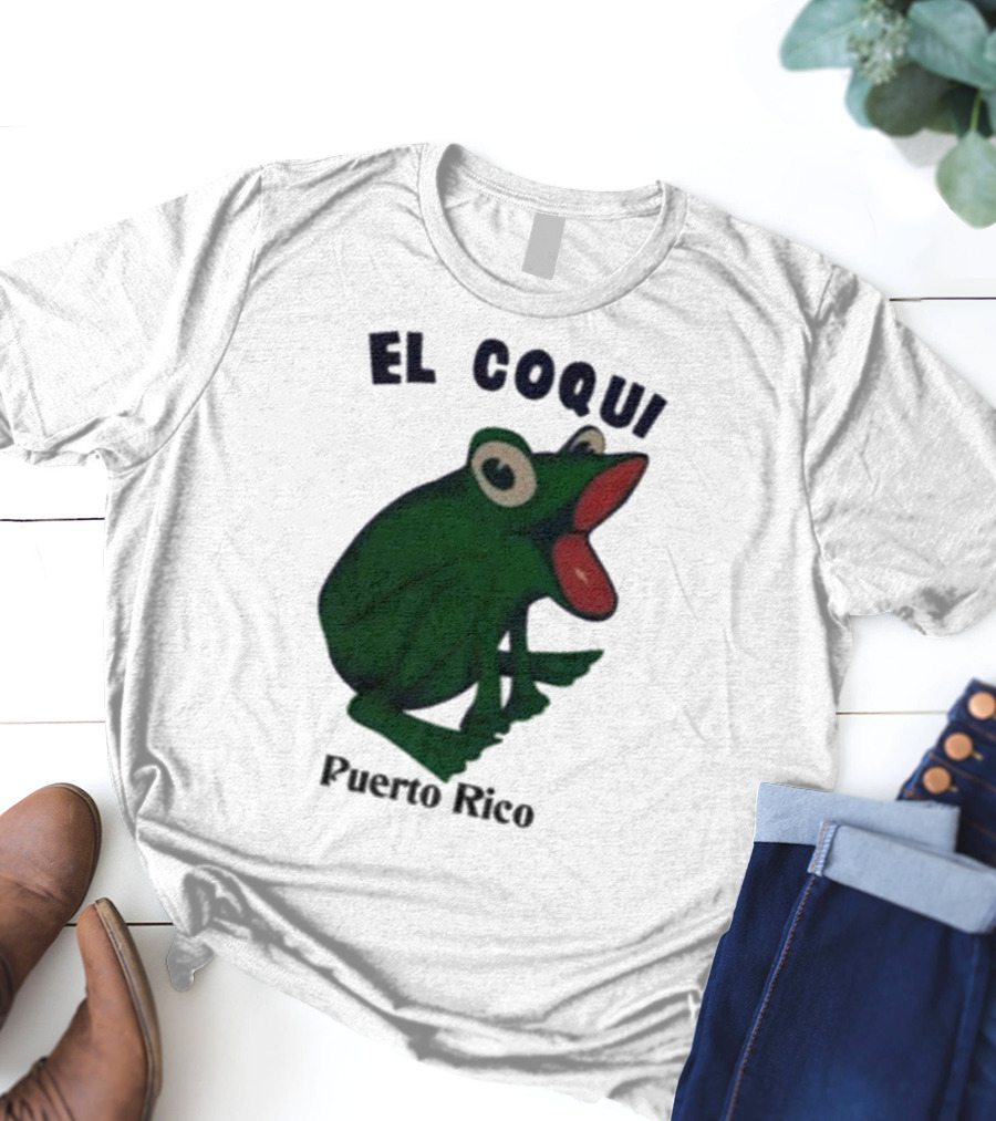 Dios Bunny El Coqui Puerto Rico Frog T-Shirt