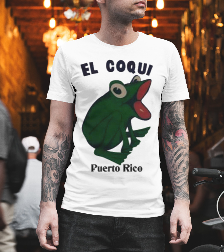 Dios Bunny El Coqui Puerto Rico Frog T-Shirt