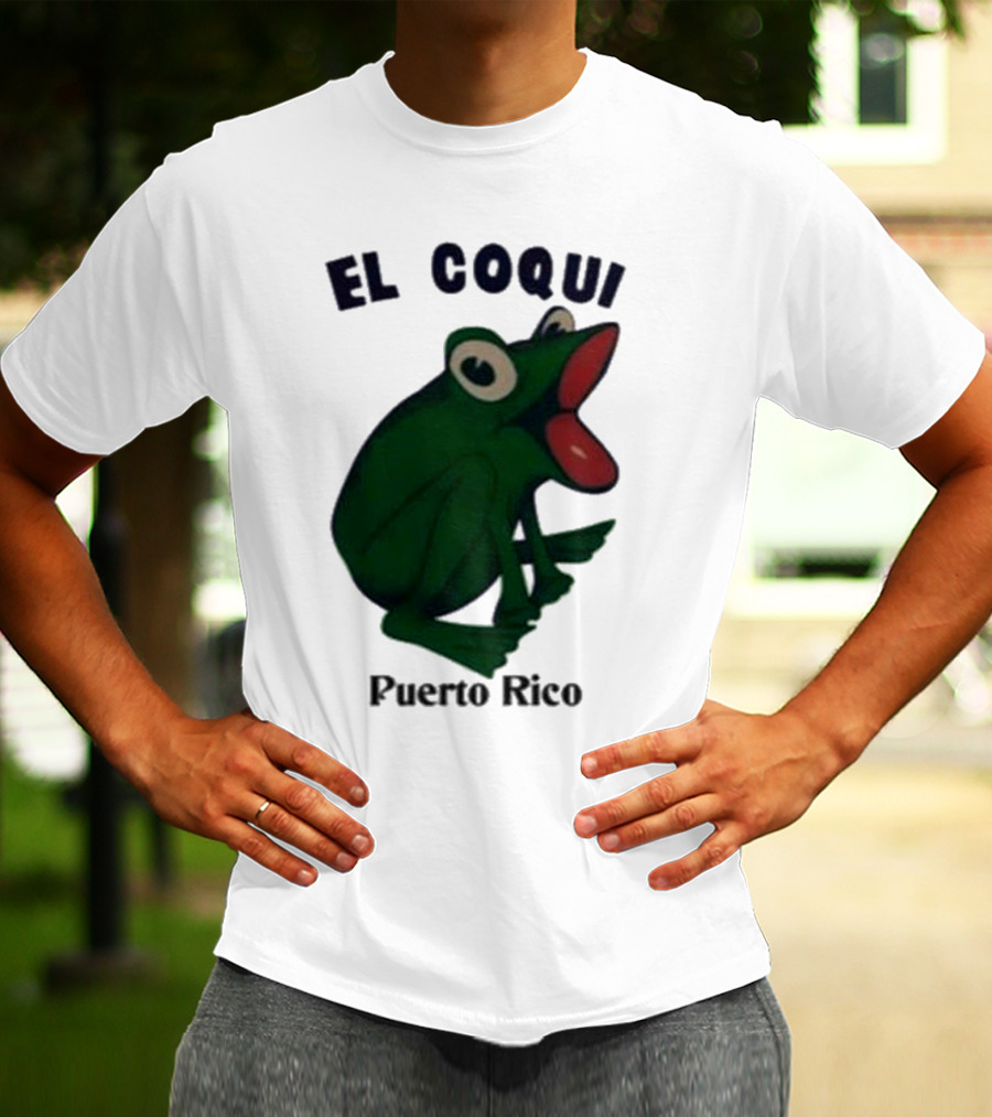 Dios Bunny El Coqui Puerto Rico Frog T-Shirt
