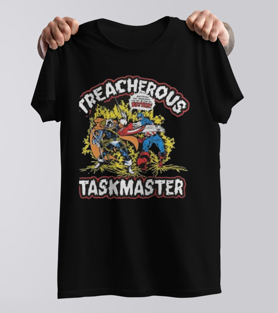 Treacherous Taskmaster Mighty Deadliest Combat Captain America T-Shirt