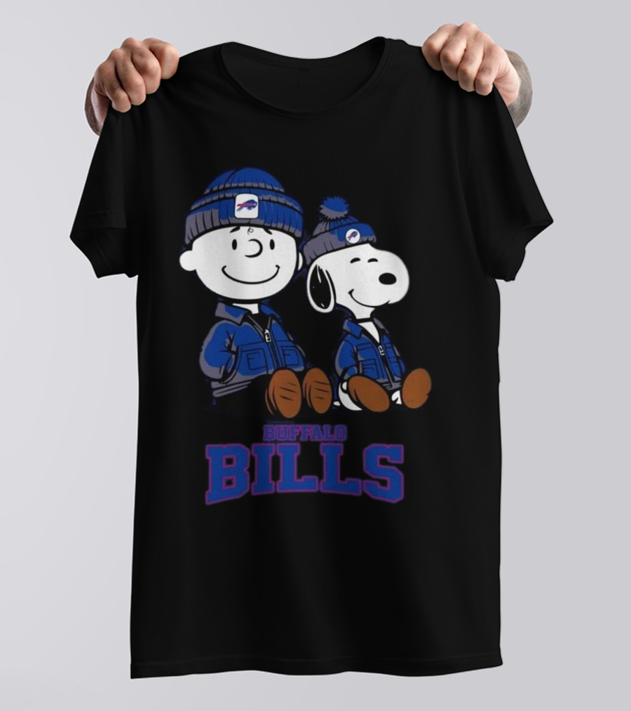 Charlie Brown Snoopy Buffalo Bills Fans 2025 T-Shirt