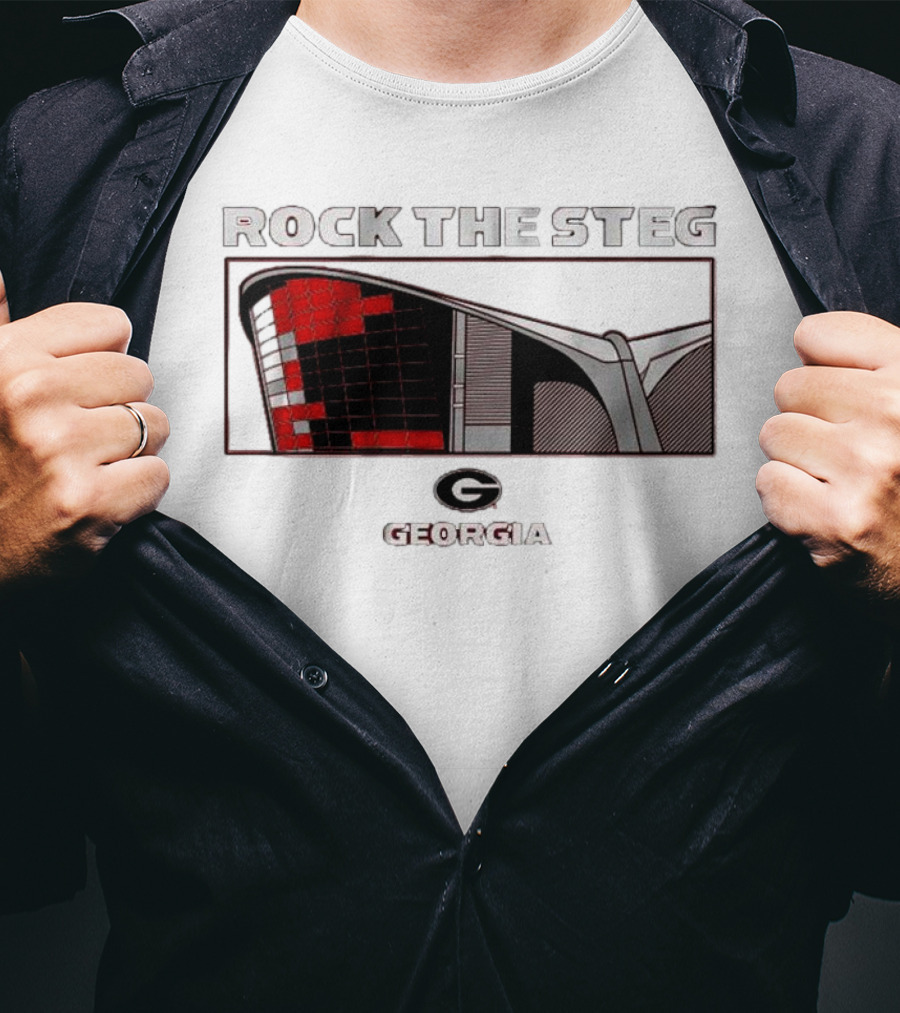Georgia Bulldogs Rock The Steg Arena Georgia T-Shirt