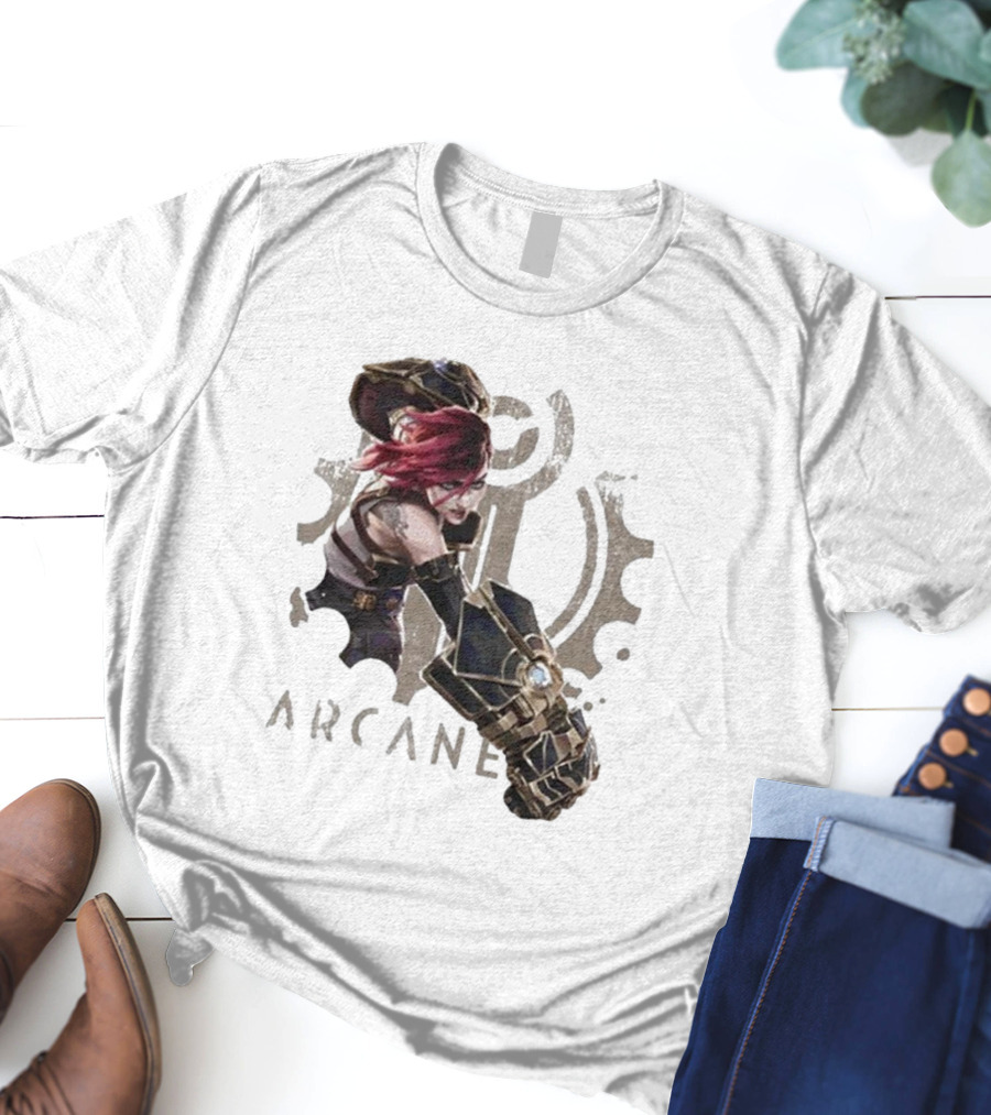 Arcane League Of Legends Violet Fat Hands T-Shirt