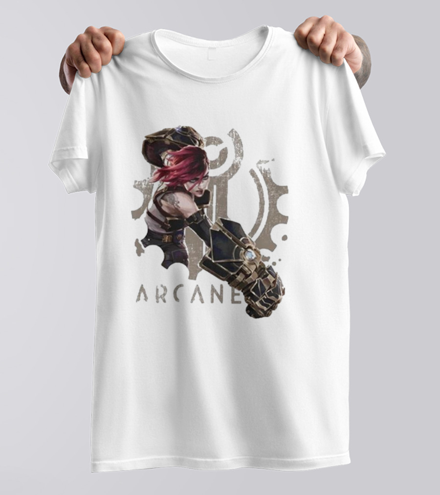 Arcane League Of Legends Violet Fat Hands T-Shirt