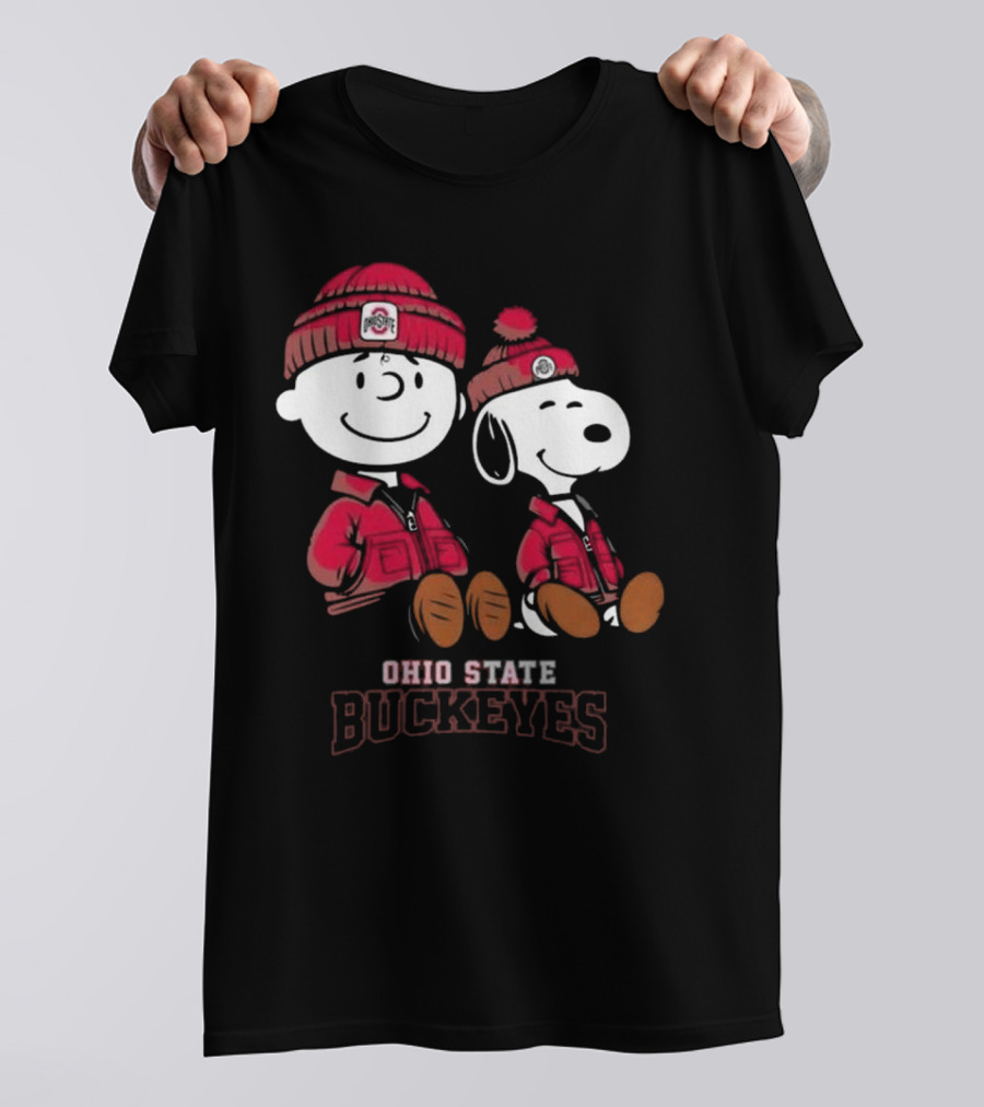 Ohio State Buckeyes Snoopy Peanut Football Team 2025 T-Shirt