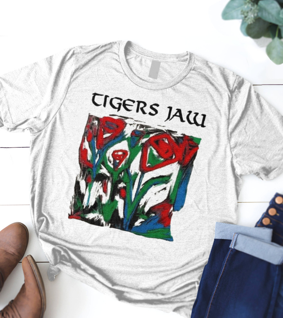 Tigers Jaw Lovesong Abstract Floral T-Shirt