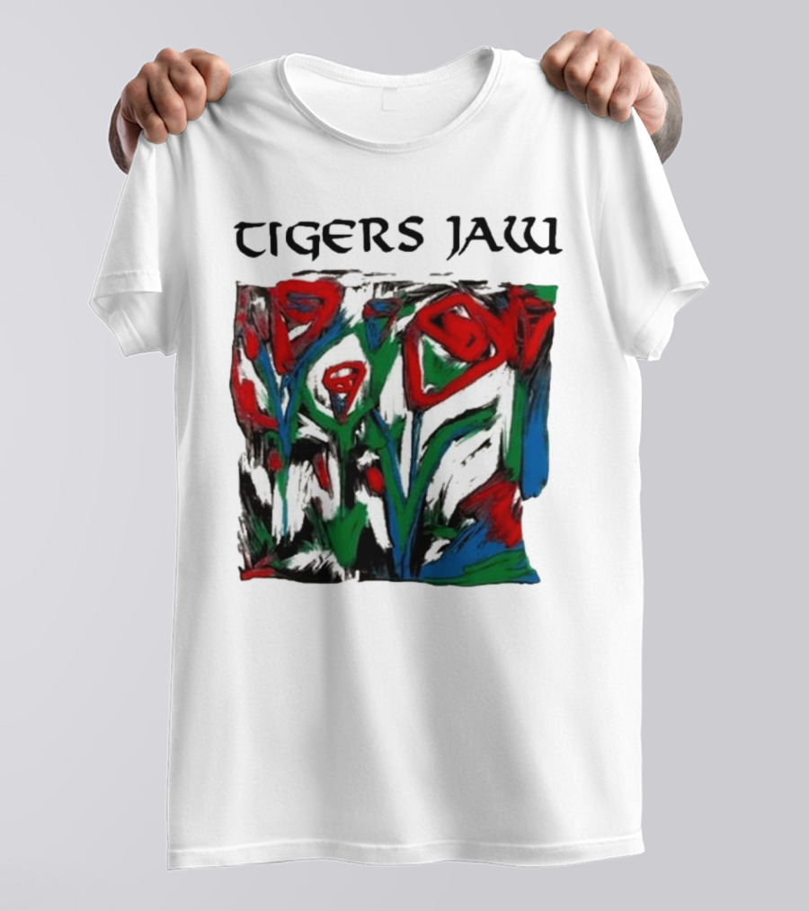 Tigers Jaw Lovesong Abstract Floral T-Shirt