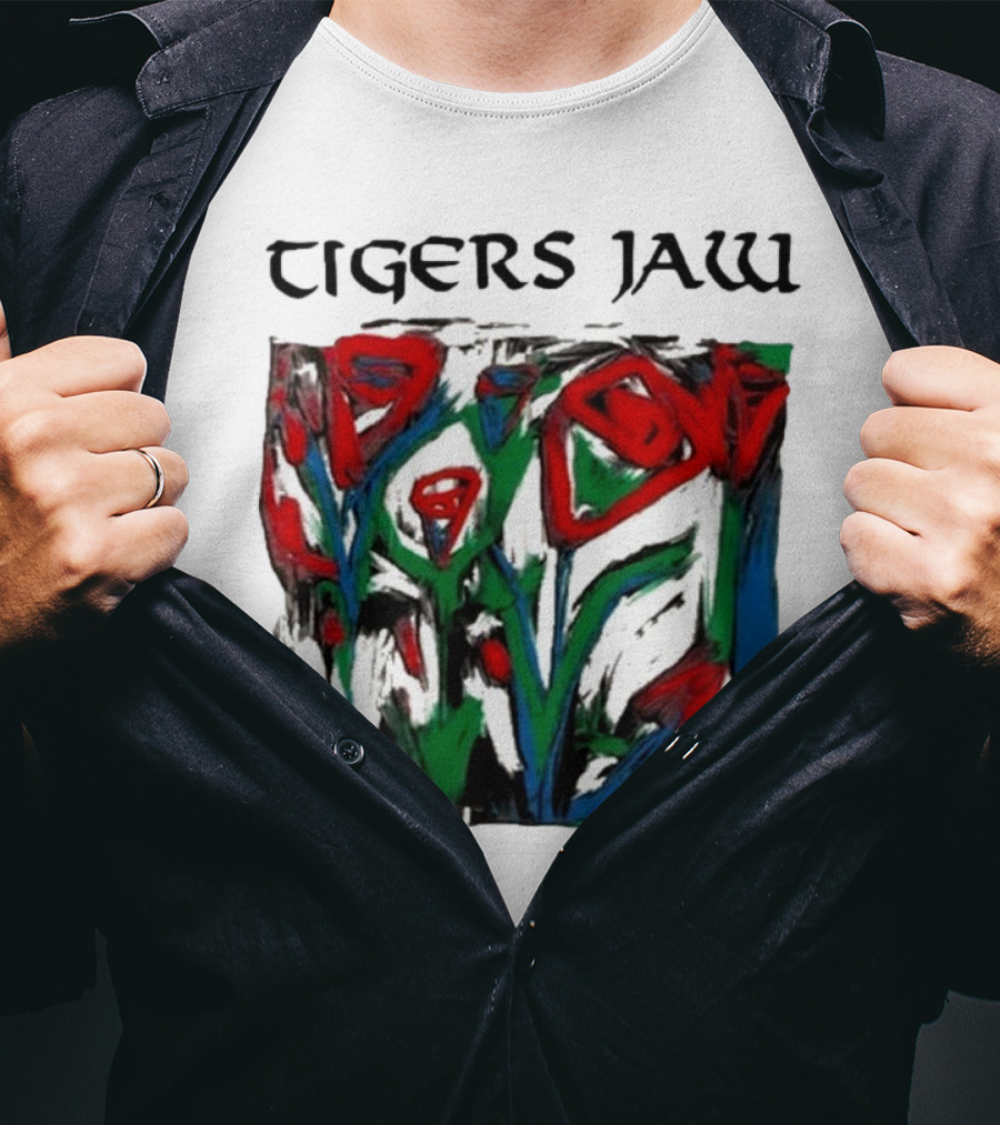 Tigers Jaw Lovesong Abstract Floral T-Shirt