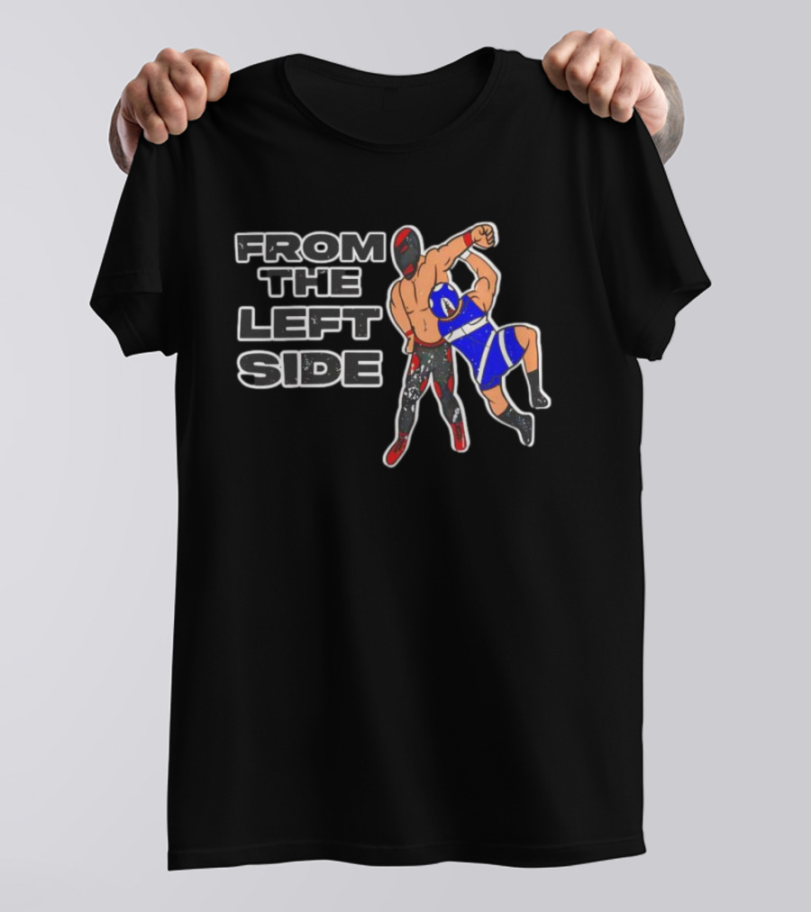 CM Punk From The Left Side Wrestling Cartoon T-Shirt