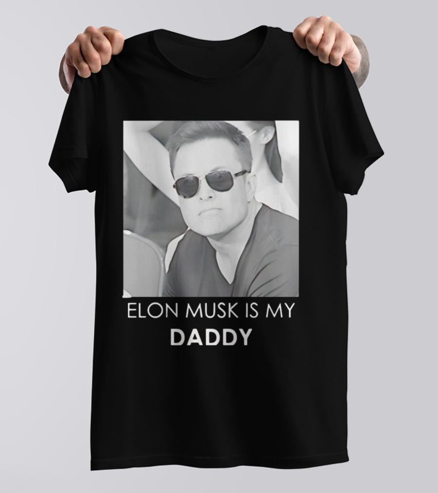 Elon Musk Is My Daddy Sunglasses Image T-Shirt