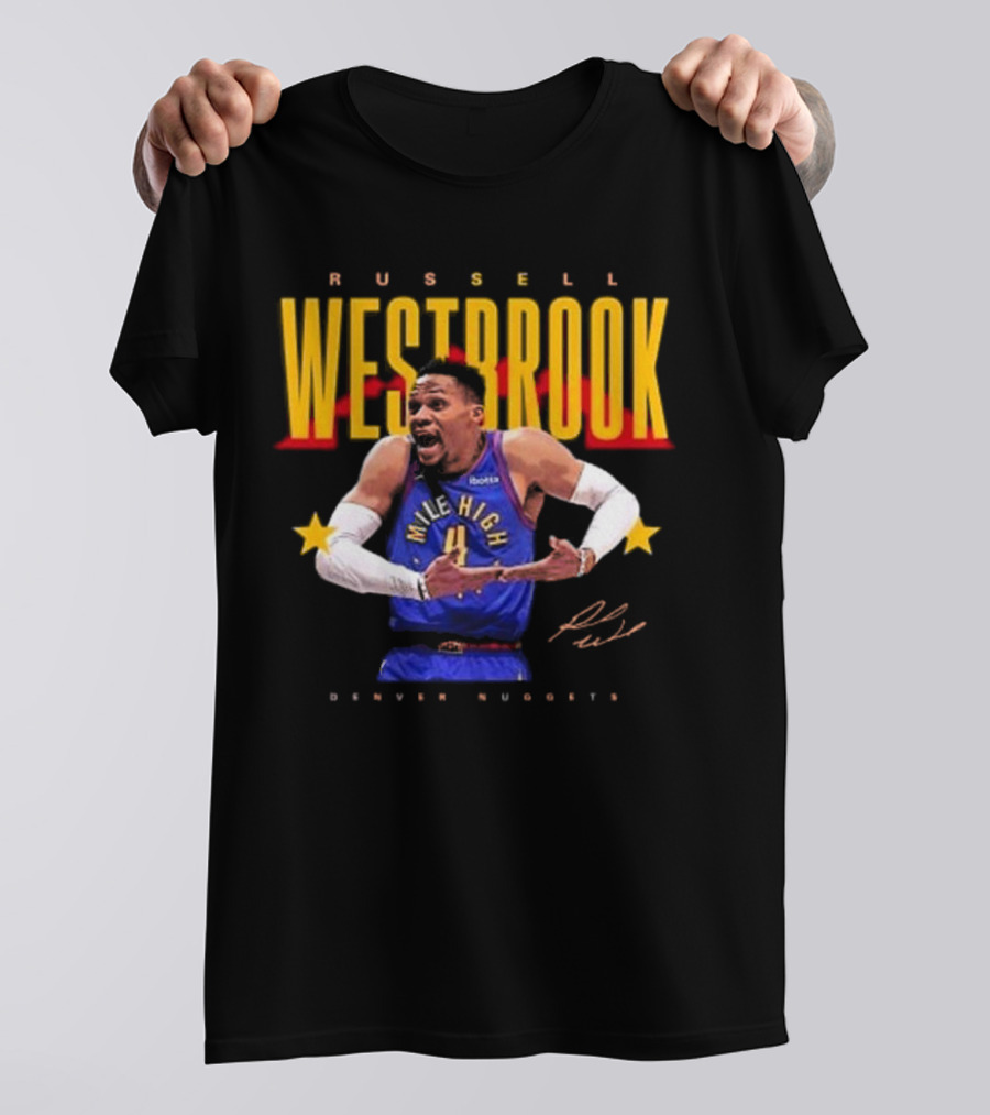 Russell Westbrook Mile High Denver Nuggets Signature T-Shirt