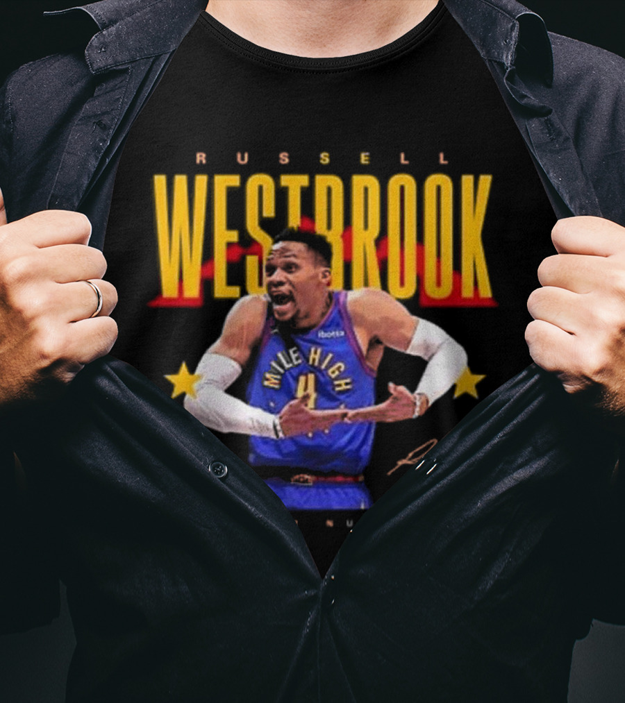 Russell Westbrook Mile High Denver Nuggets Signature T-Shirt