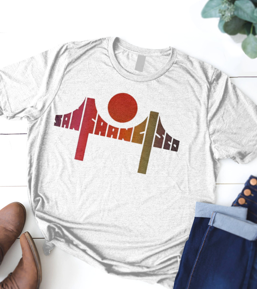 Death Proof Arlene San Francisco Golden Gate Bridge Sun T-Shirt