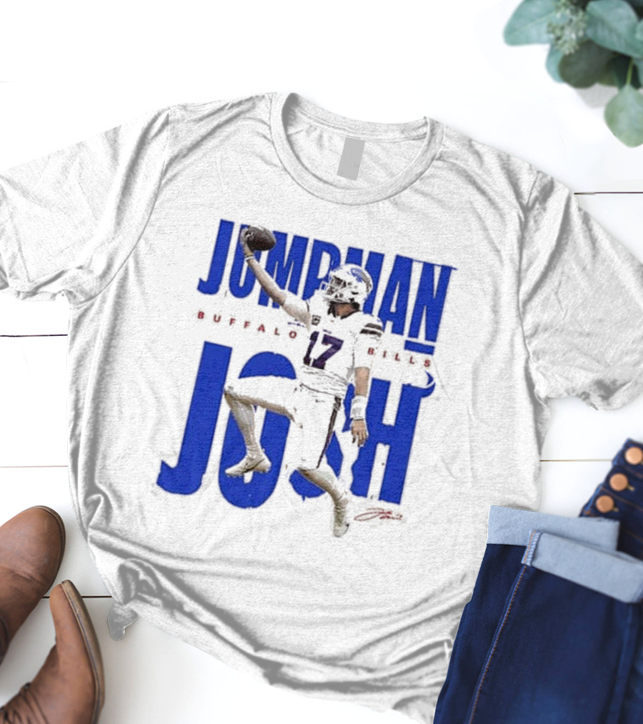 JUMPMAN JOSH BUFFALO BILLS 17 Signature T-Shirt