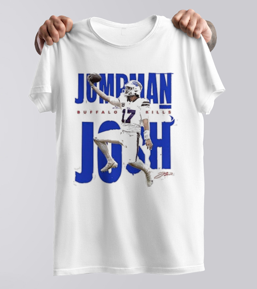 JUMPMAN JOSH BUFFALO BILLS 17 Signature T-Shirt