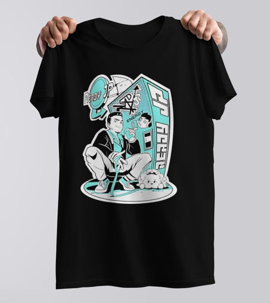 Ready JP Energy Machine Retro Style Oponok T-Shirt