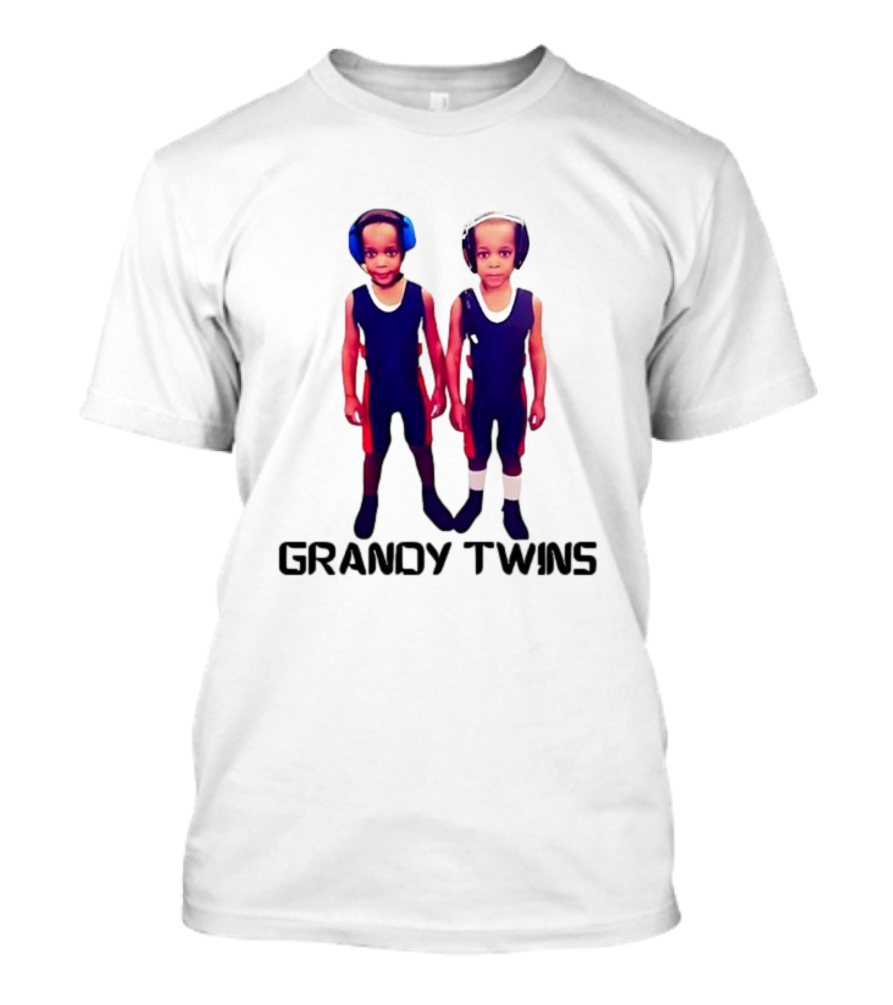 Baby Grandy Twins Wrestlers With Protective Headgear T-Shirt