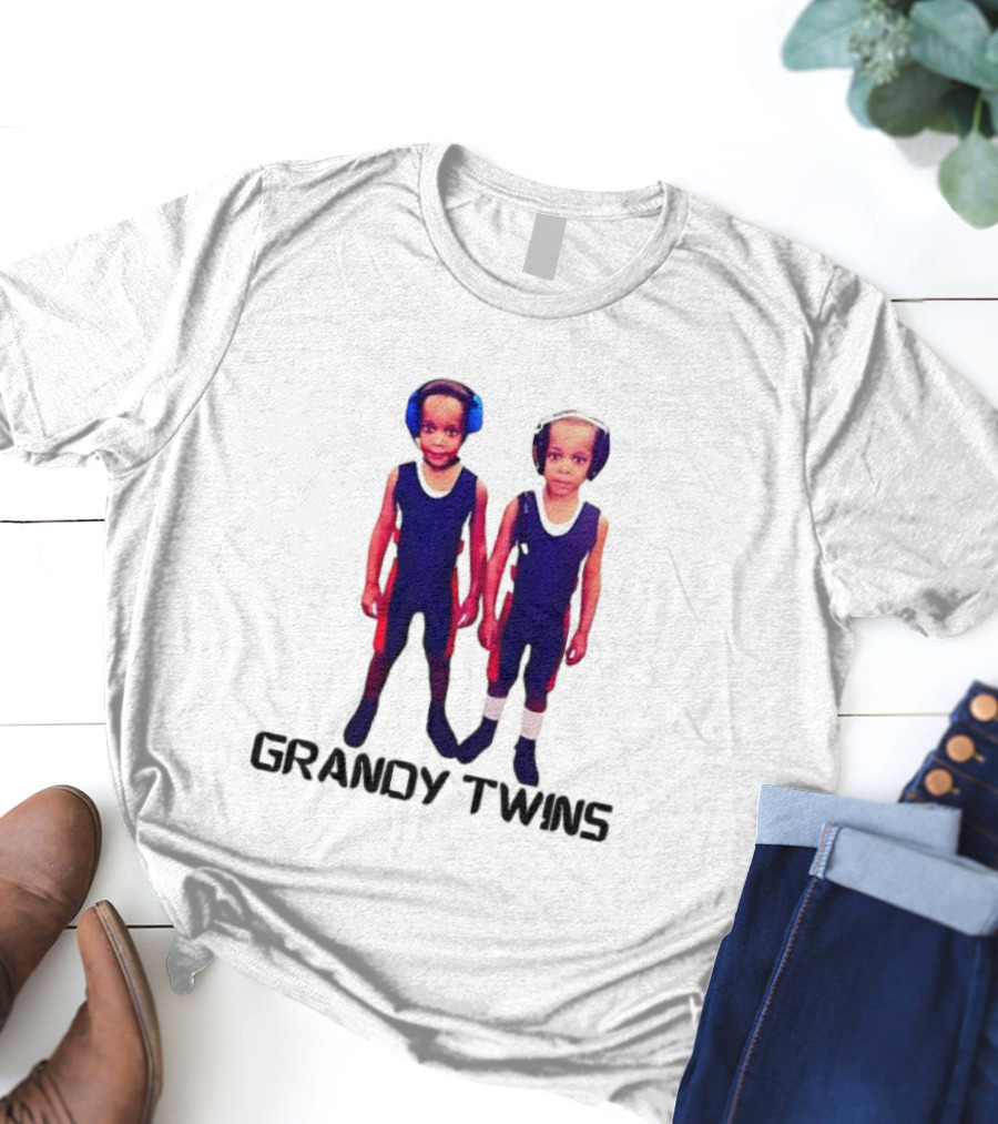 Baby Grandy Twins Wrestlers With Protective Headgear T-Shirt