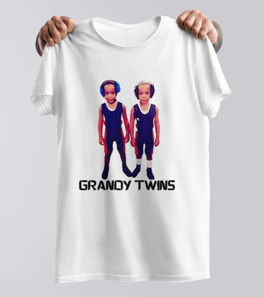 Baby Grandy Twins Wrestlers With Protective Headgear T-Shirt