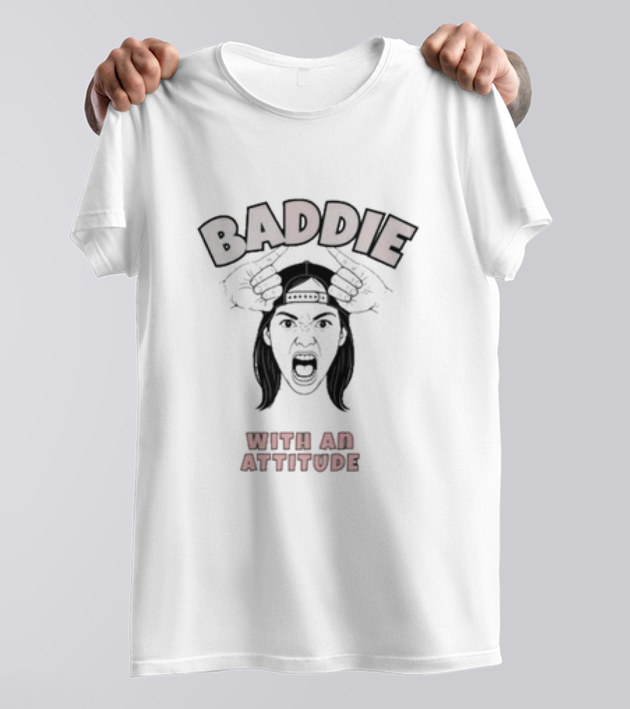 Baddie With An Attitude Bulldog Graphic T-Shirt