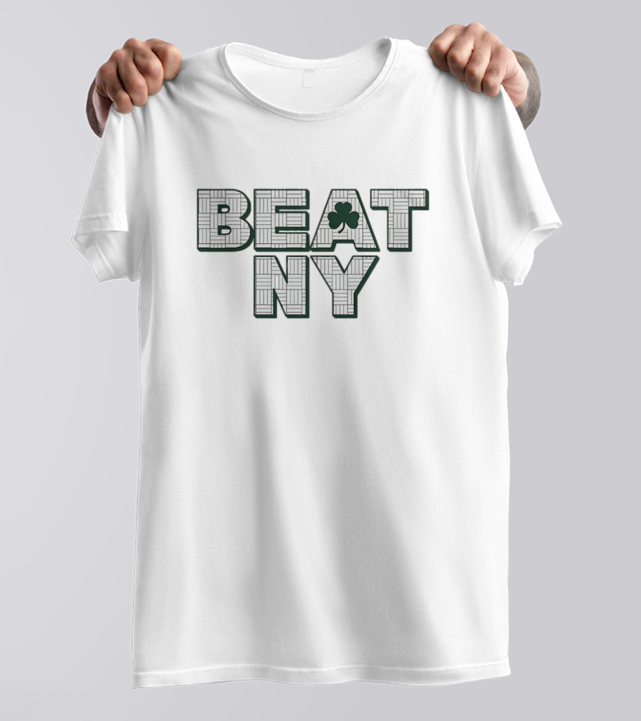 Beat NY Basketball Cloverleaf Pattern T-Shirt