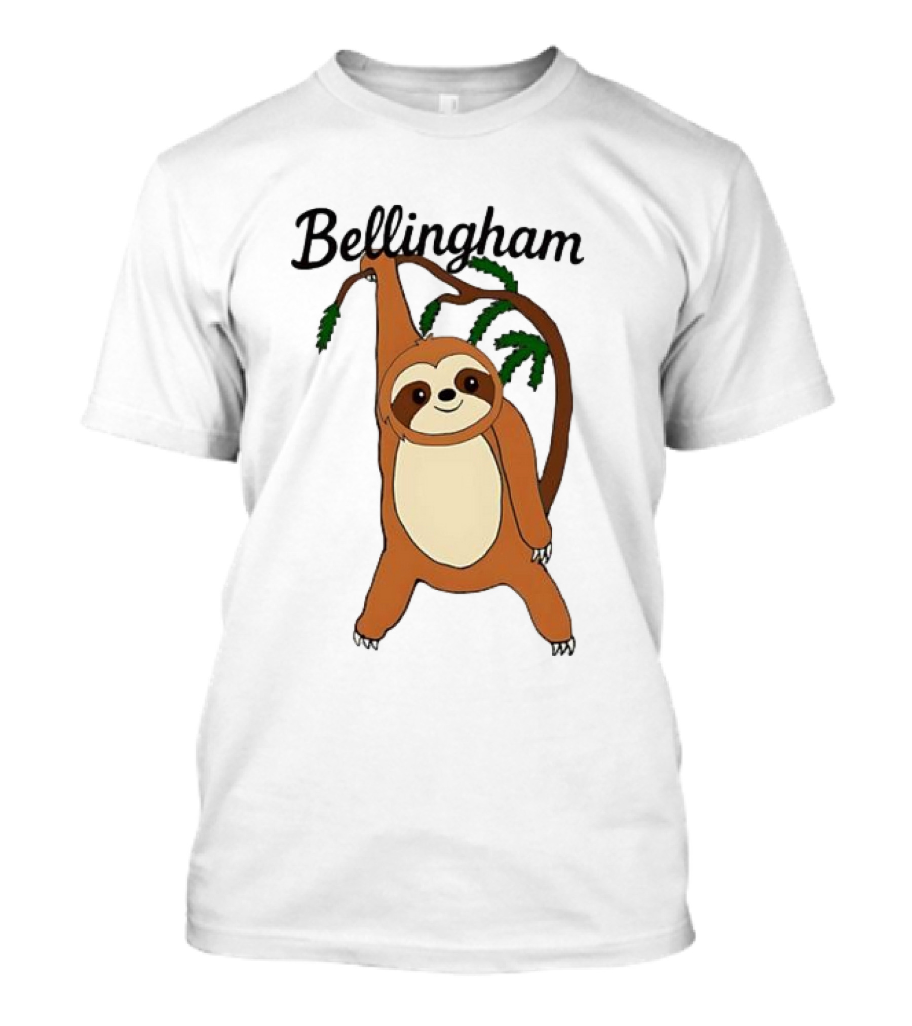 Bellingham Sloth Hanging From Tree Branch T-Shirt