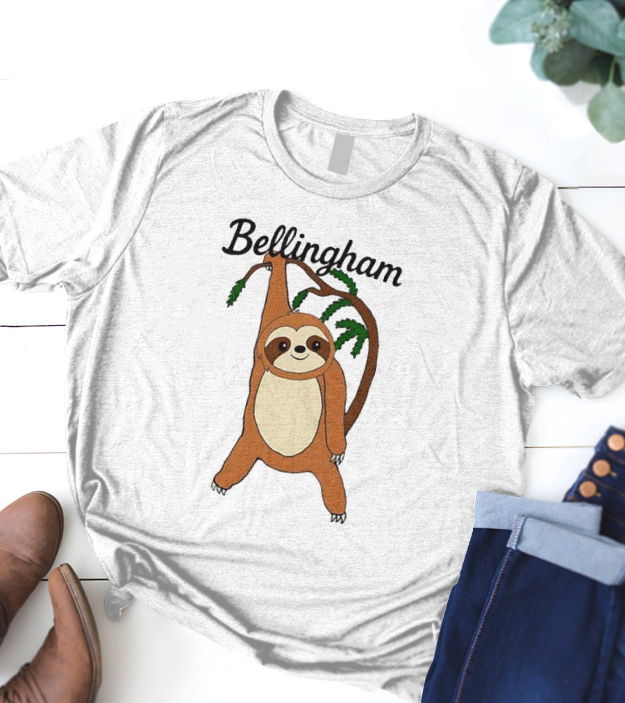 Bellingham Sloth Hanging From Tree Branch T-Shirt