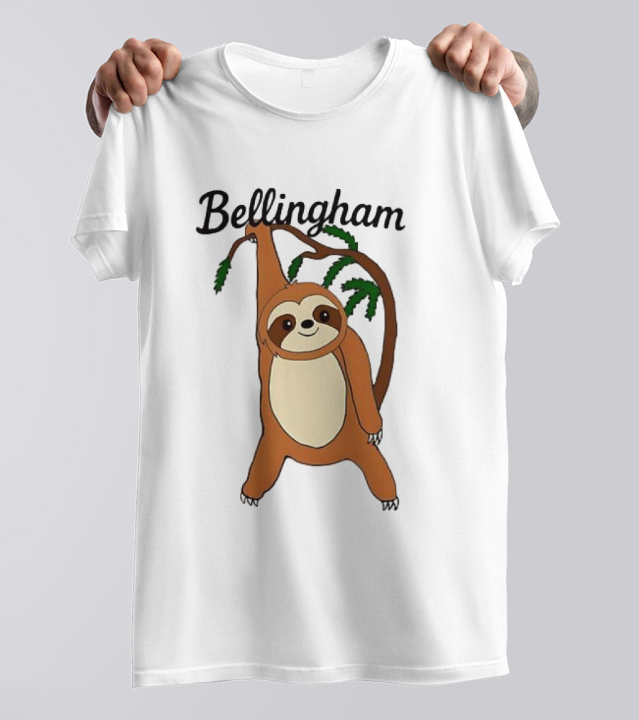 Bellingham Sloth Hanging From Tree Branch T-Shirt