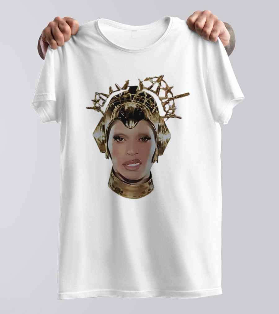 Beyoncé Cowboy Carter Bigface Metallic Headpiece T-Shirt