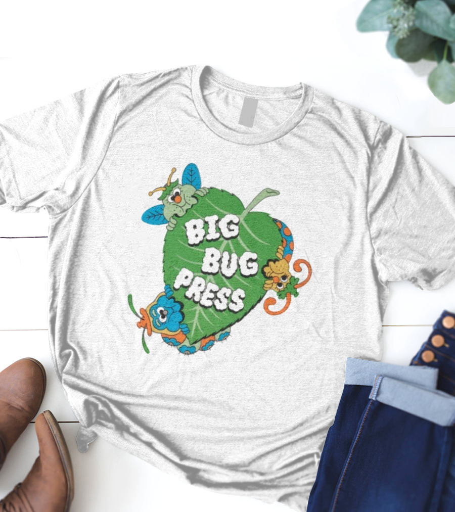 Big Bug Press Leafy Lunchtime Cute Cartoon Characters T-Shirt
