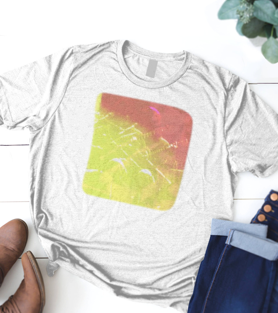 Big Thief Live At Revolution Hal Multicolored Guitar Overlay T-Shirt