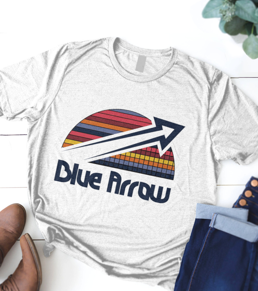 Blue Arrow Denver Nuggets Skyline 2025 T-Shirt