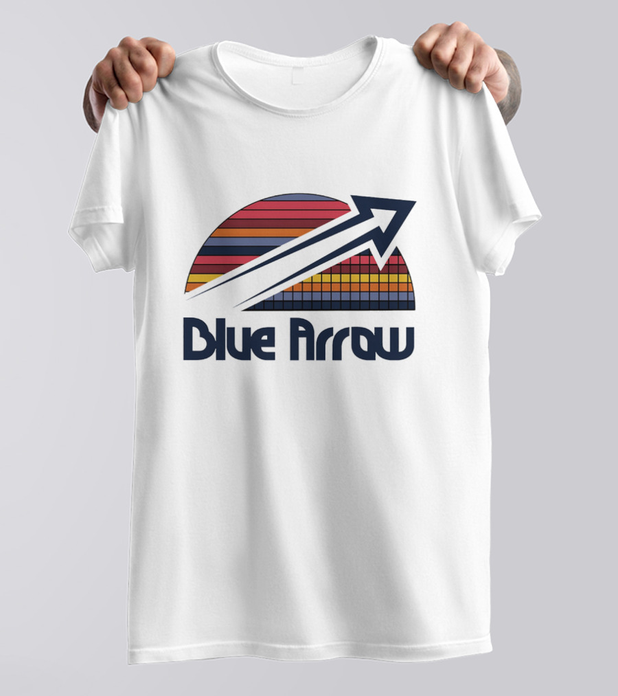 Blue Arrow Denver Nuggets Skyline 2025 T-Shirt