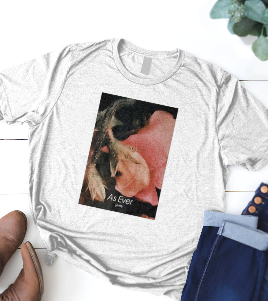 As Ever Jams 02 Pink Floral Close-Up T-Shirt