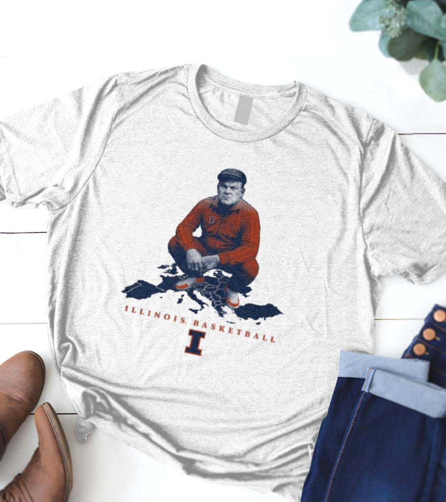 Bret Bielema Illinois Basketball Fighting Illini Coach Bradimir T-Shirt