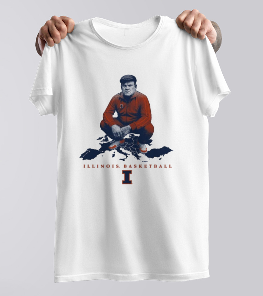 Bret Bielema Illinois Basketball Fighting Illini Coach Bradimir T-Shirt