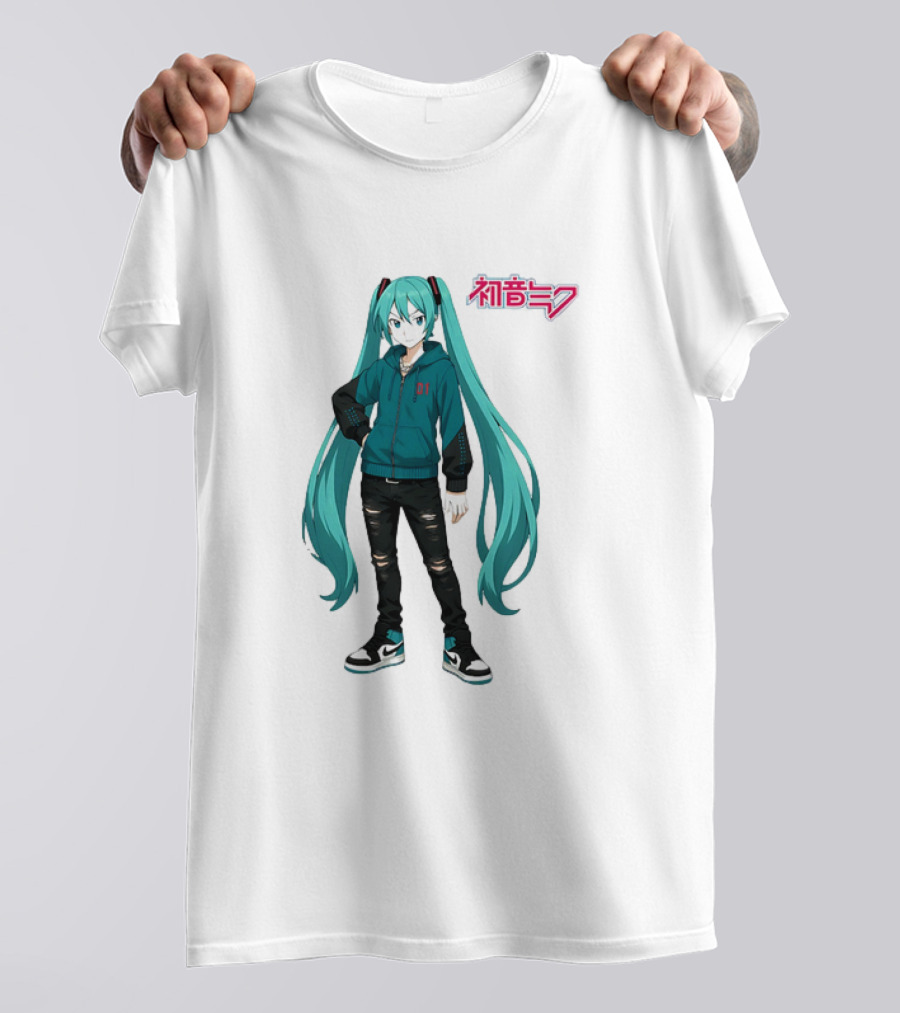 初音ミク Atlanta Miku Character T-Shirt