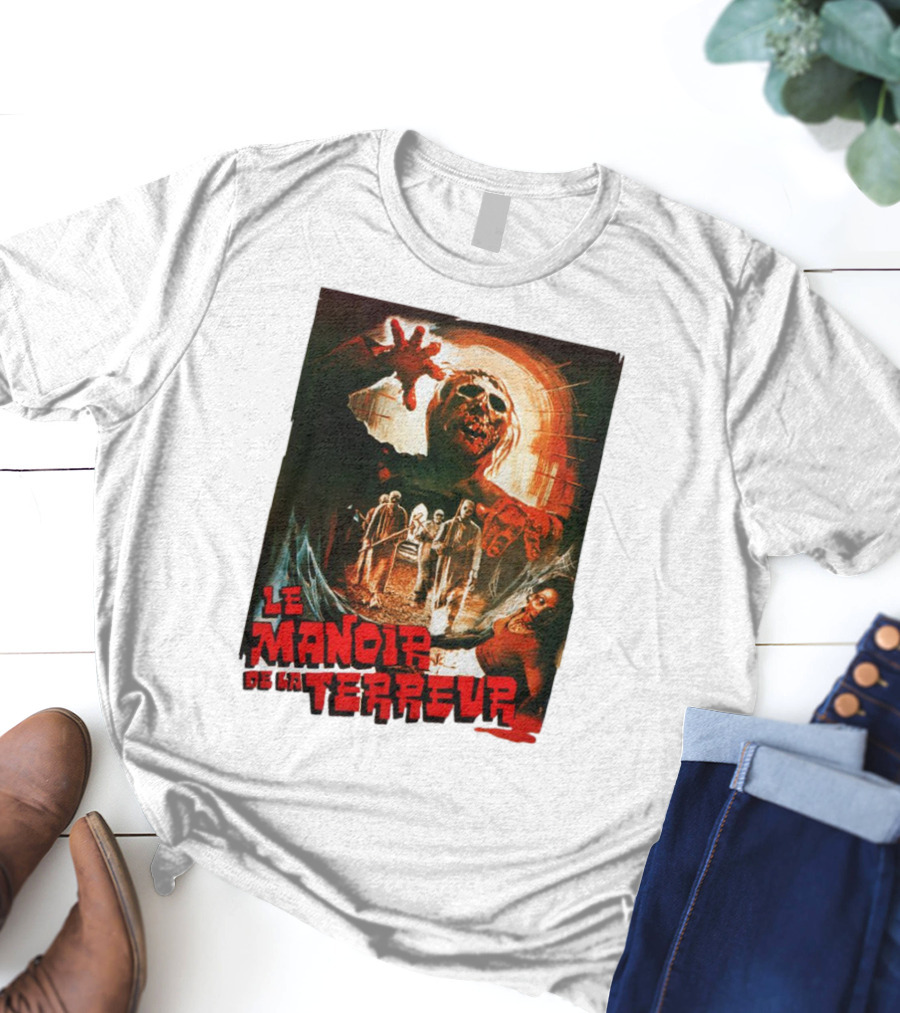 Le Manoir De La Terreur Horror Art T-Shirt
