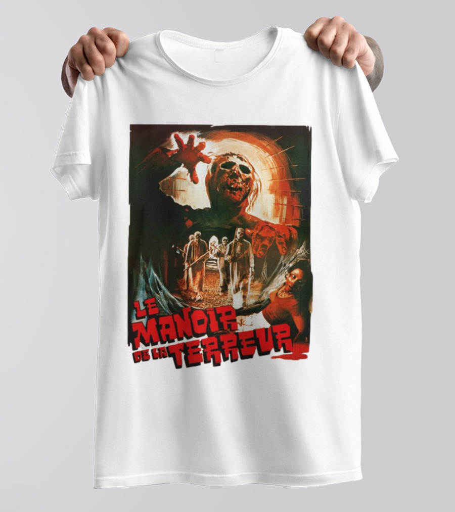 Le Manoir De La Terreur Horror Art T-Shirt