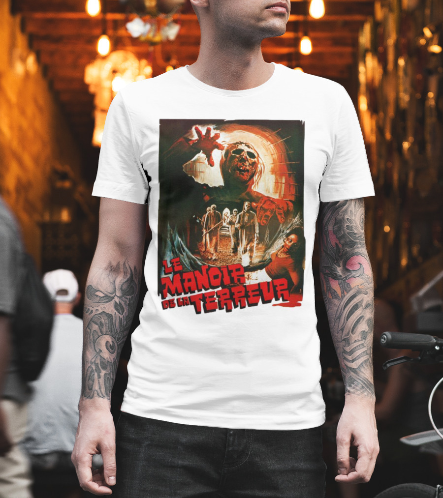 Le Manoir De La Terreur Horror Art T-Shirt