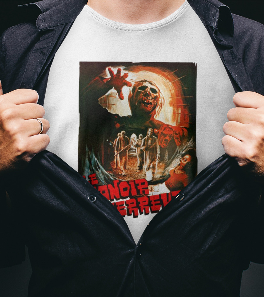 Le Manoir De La Terreur Horror Art T-Shirt