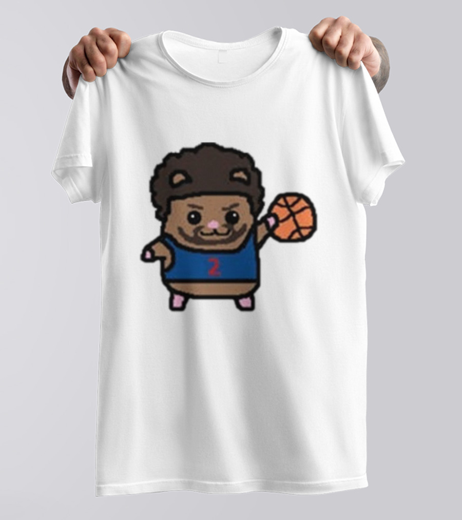 Cade Cunninghamster Basketball Cartoon Character Sportswear T-Shirt