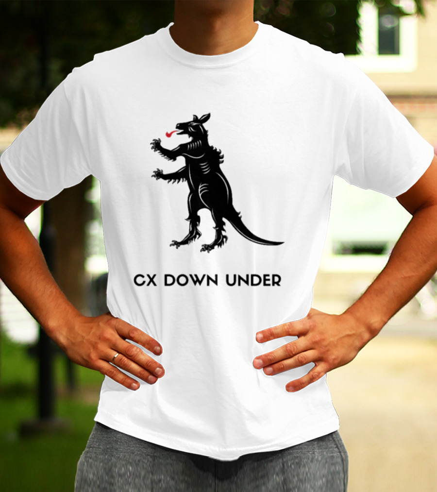 CX Down Under Bicycle Rider Kangaroo Of Flanders T-Shirt