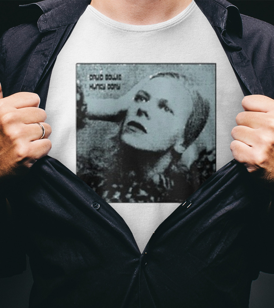 David Bowie Hunky Dory Album Cover Iconic 1971 Retro Style T-Shirt