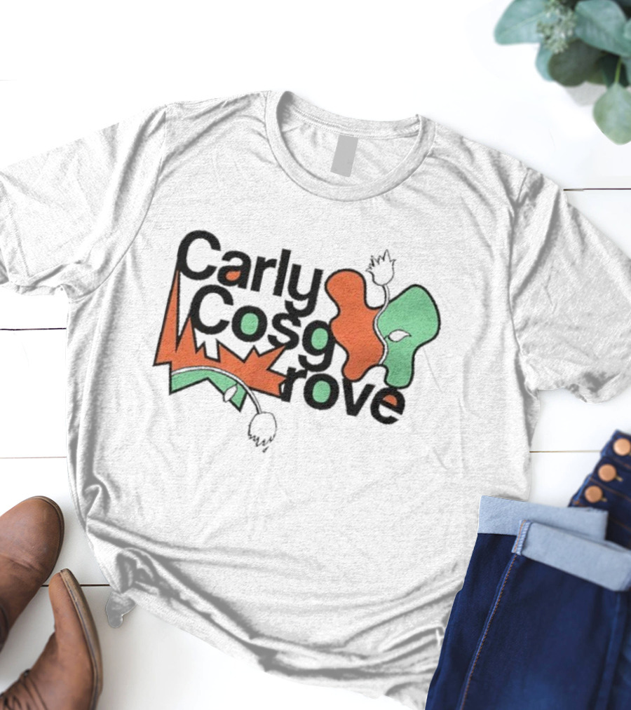 Carly Cosgrove Stacked Abstract Shapes And Text Elements T-Shirt