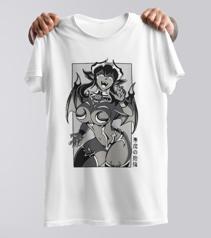 Demonic Embrace Waifu 黒竜の抱擁 T-Shirt