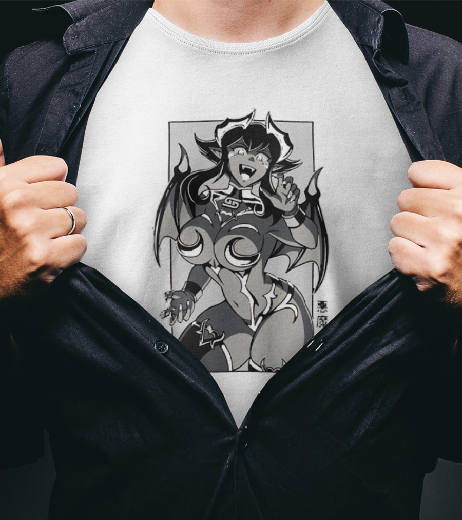 Demonic Embrace Waifu 黒竜の抱擁 T-Shirt