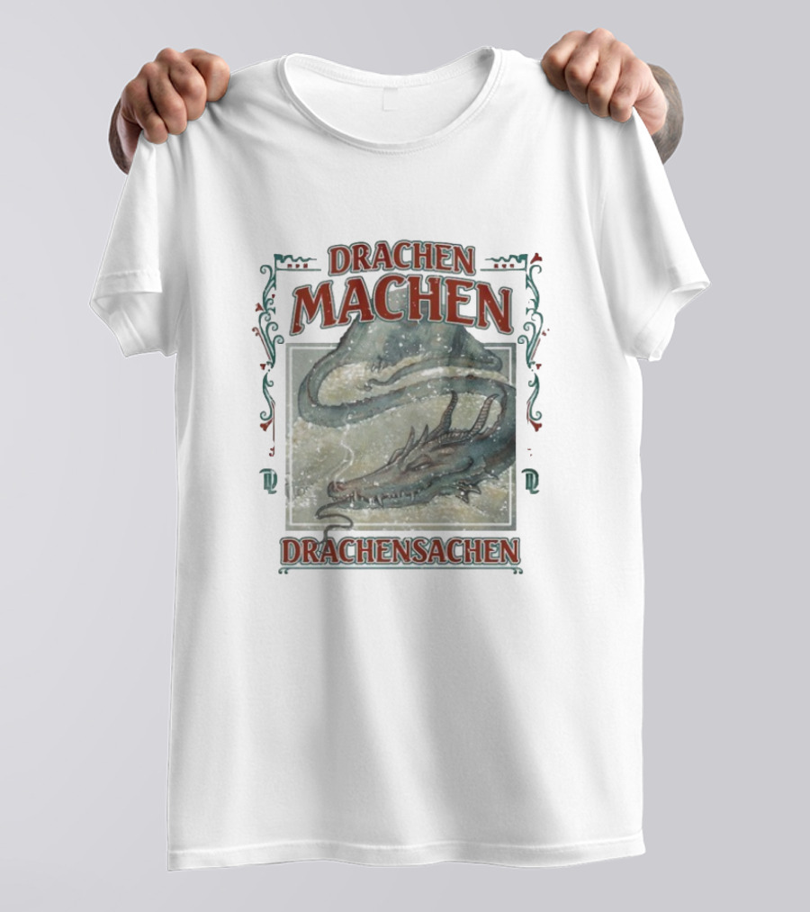 Drachen Machen Drachensachen Dragon Artwork Scene T-Shirt